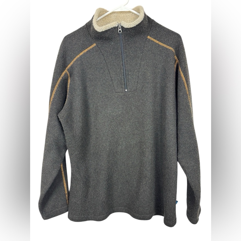 KUHL EUROPA™ 1/4 Zip Fleece Brown Sweater Size L